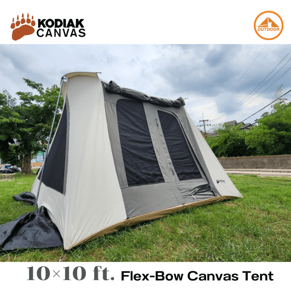 เต้นท์แคมป์ปิ้ง Kodiak Canvas 10&times;10 ft. Flex-Bow VX Tent 
