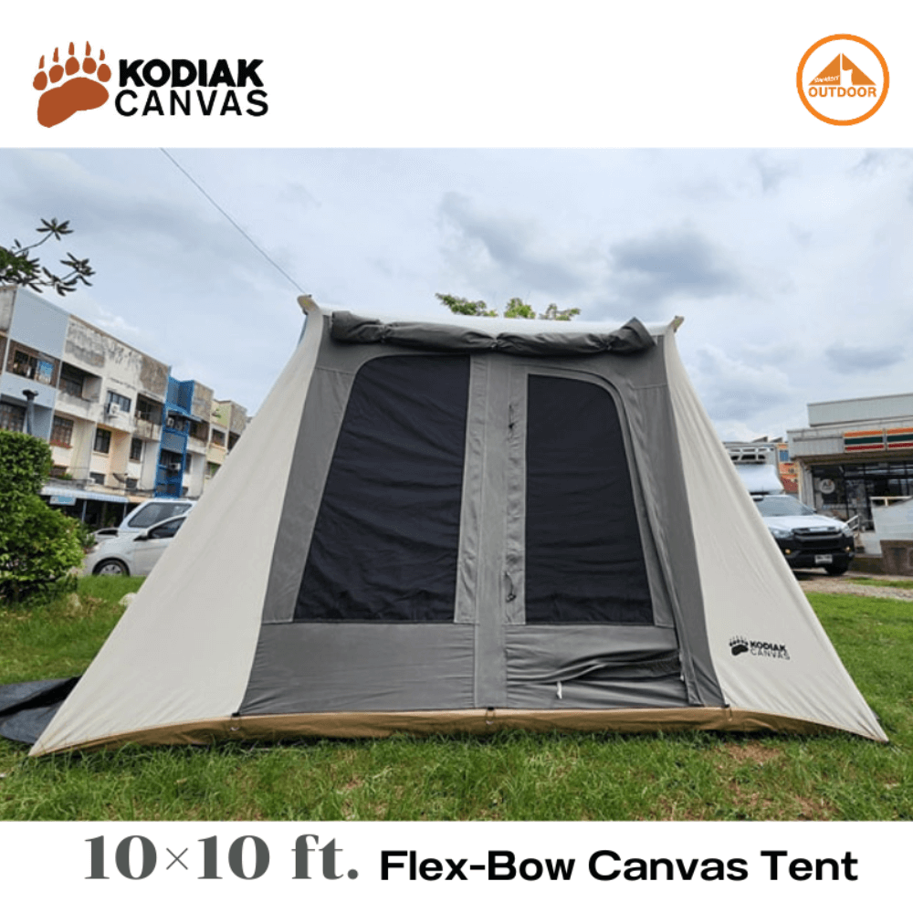 เต้นท์แคมป์ปิ้ง Kodiak Canvas 10&times;10 ft. Flex-Bow VX Tent 