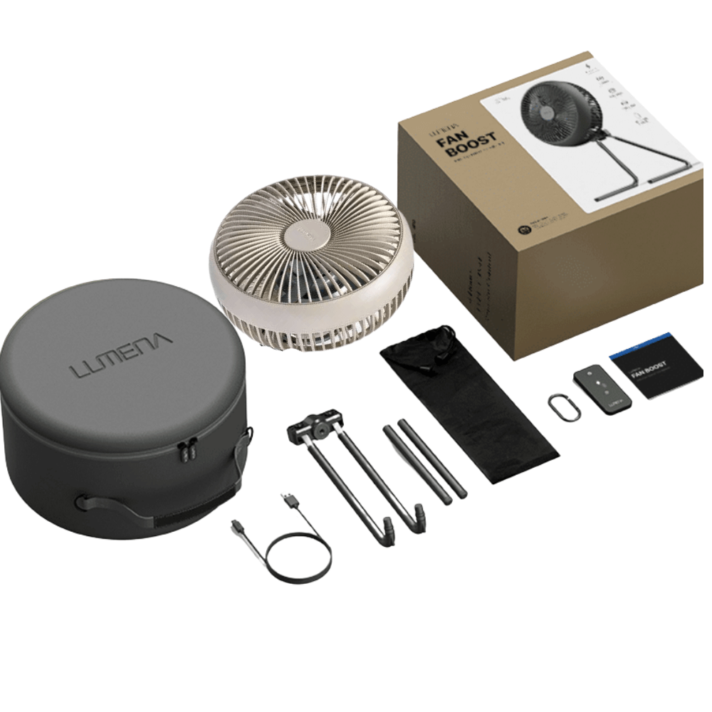 พัดลม Lumena Wireless Circulator สีเบจ