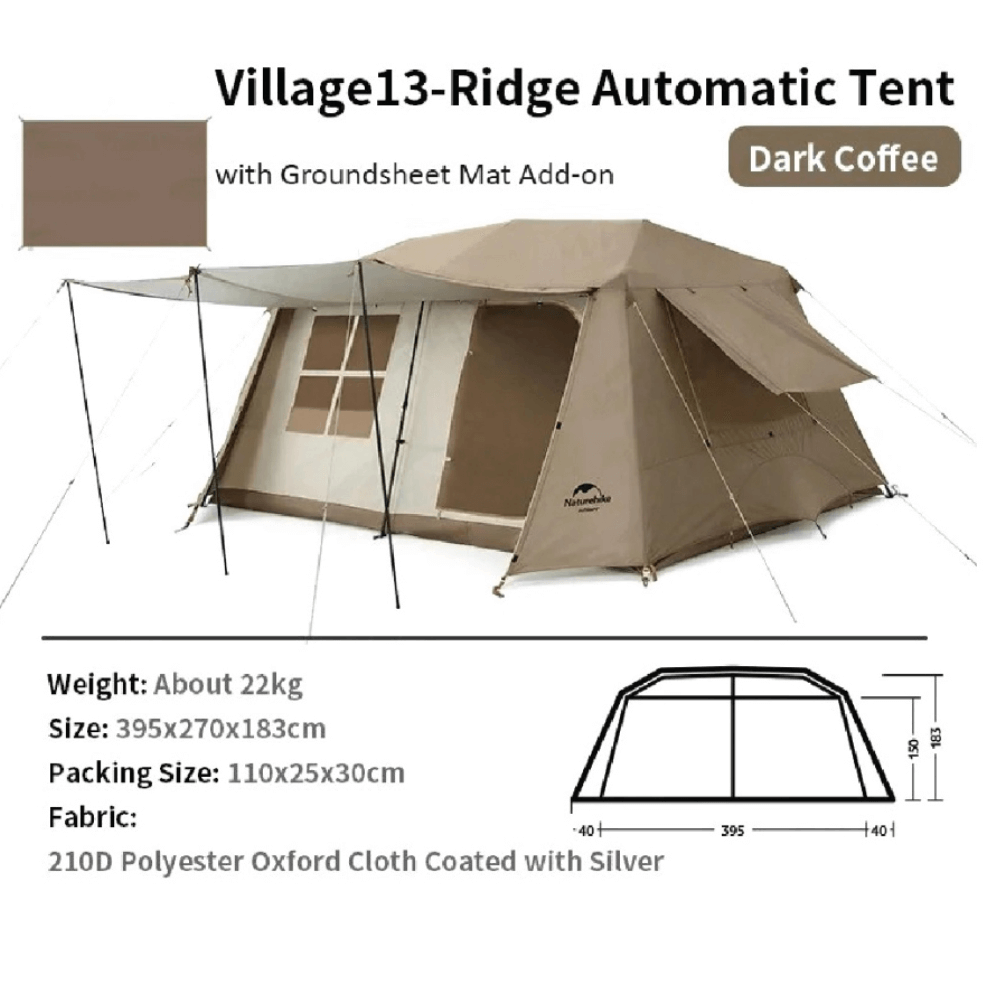 เต็นท์ครอบครัวใหญ่ Naturehike Village 13 Tent New Version