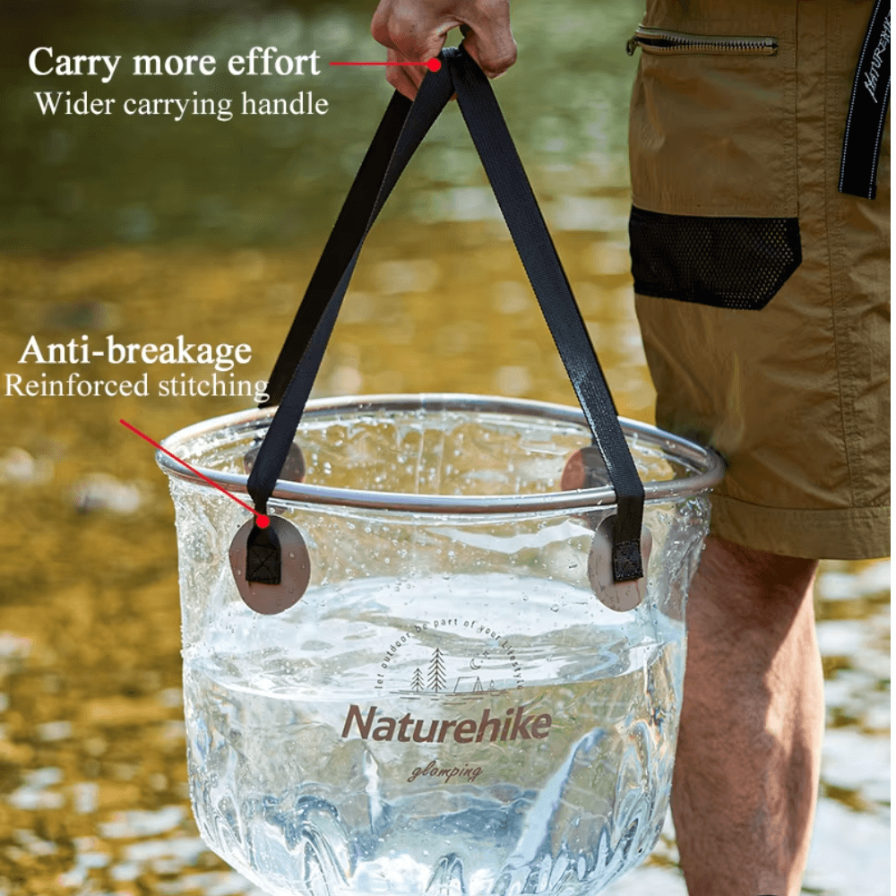 ถังน้ำพับเก็บได้ Naturehike Foldable Round Bucket 10L