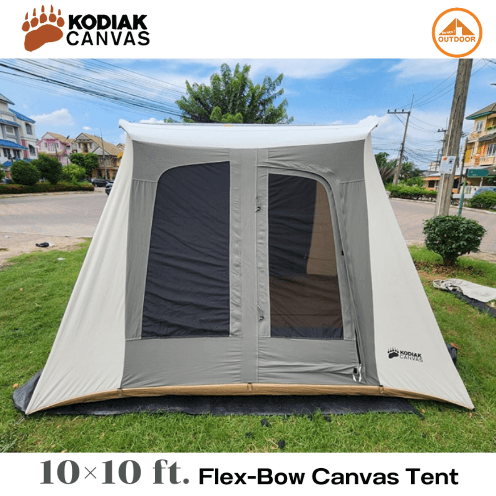 เต้นท์แคมป์ปิ้ง Kodiak Canvas 10&times;10 ft. Flex-Bow VX Tent 