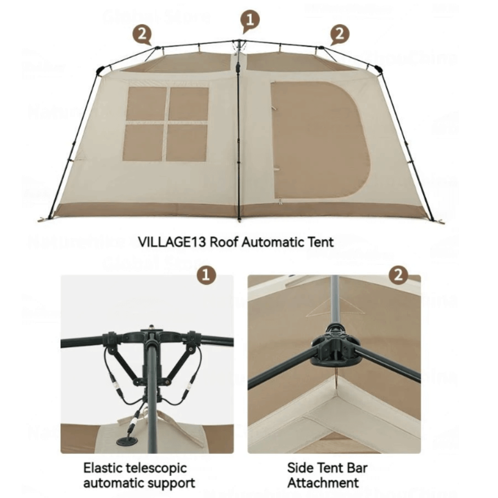 เต็นท์ครอบครัวใหญ่ Naturehike Village 13 Tent New Version