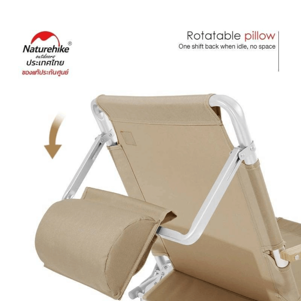 เก้าอี้พับแค้มป์ปิ้งปรับเอนได้ 3 ระดับ Naturehike TY11 Outdoor Adjustable Pillow Chair 