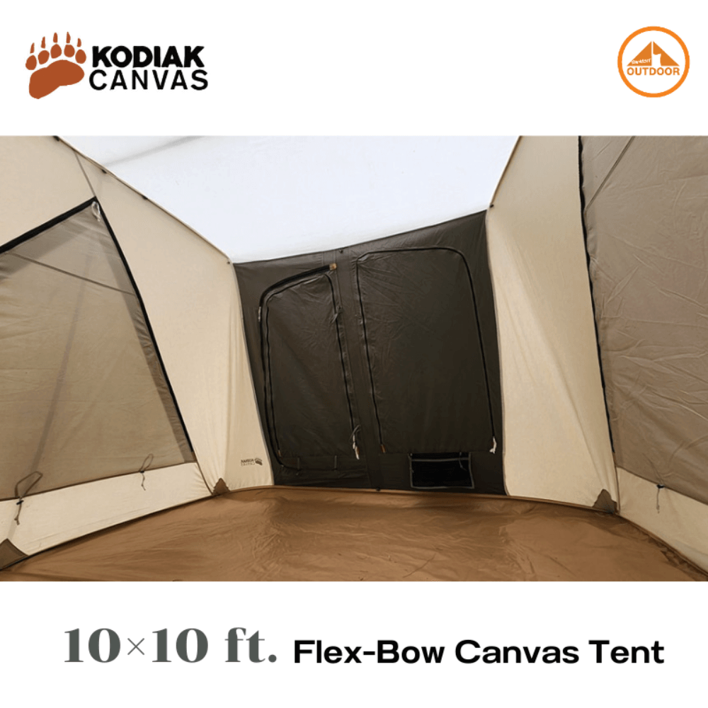 เต้นท์แคมป์ปิ้ง Kodiak Canvas 10&times;10 ft. Flex-Bow VX Tent 