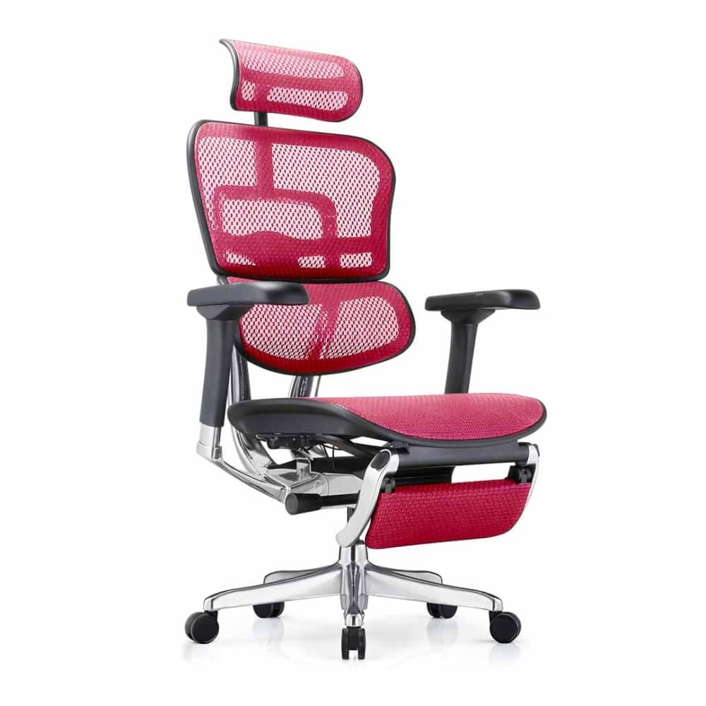 เก้าอี้เพื่อสุขภาพ DF PROCHAIR รุ่น Ergo Elite Pro+ สีชมพู