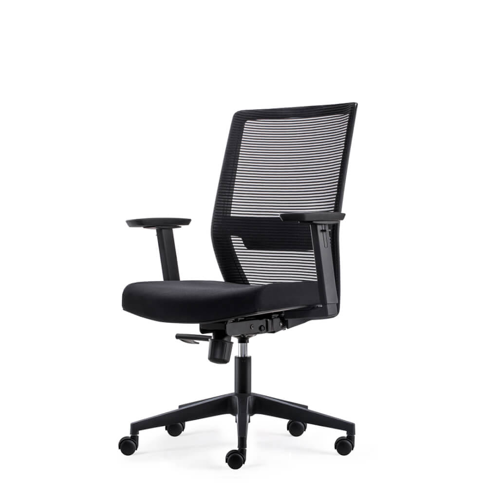 เก้าอี้สำนักงาน DF PROCHAIR รุ่น Polo สีดำ_2