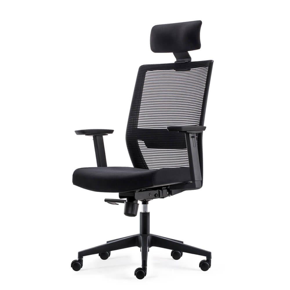 เก้าอี้สำนักงาน DF PROCHAIR รุ่น Polo-H สีดำ