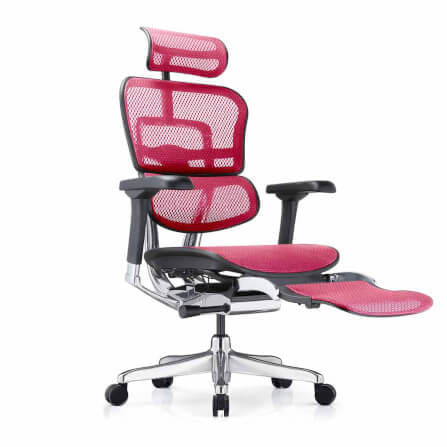 เก้าอี้เพื่อสุขภาพ DF PROCHAIR รุ่น Ergo Elite Pro+ สีชมพู_1