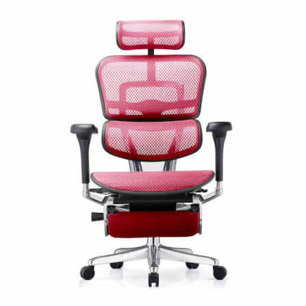 เก้าอี้เพื่อสุขภาพ DF PROCHAIR รุ่น Ergo Elite Pro+ สีชมพู_3