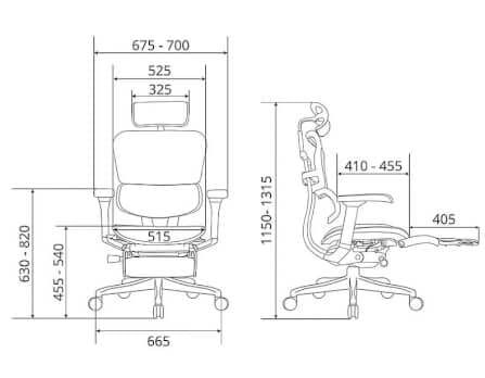 เก้าอี้เพื่อสุขภาพ DF PROCHAIR รุ่น Ergo Elite Pro+ สีชมพู_8