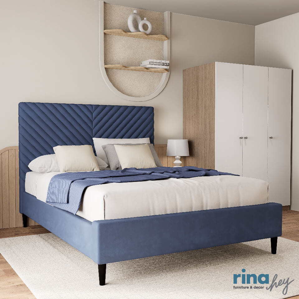 เตียง 5 ฟุต RINA HEY รุ่น SLEEPER/150 สีฟ้า_5