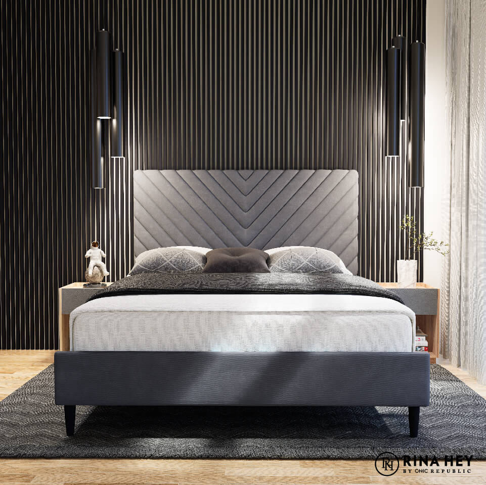 เตียง 5 ฟุต RINA HEY รุ่น SLEEPER/150 สีชาร์โคล_5