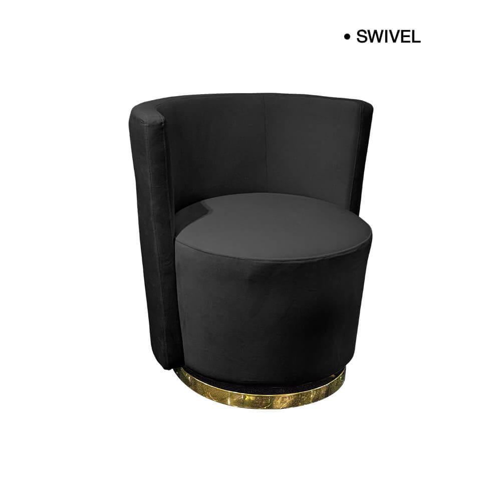 โซฟา 1 ที่นั่งแบบหมุนได้ CHIC REPUBLIC รุ่น MELLOW/1 สีเทาเข้ม