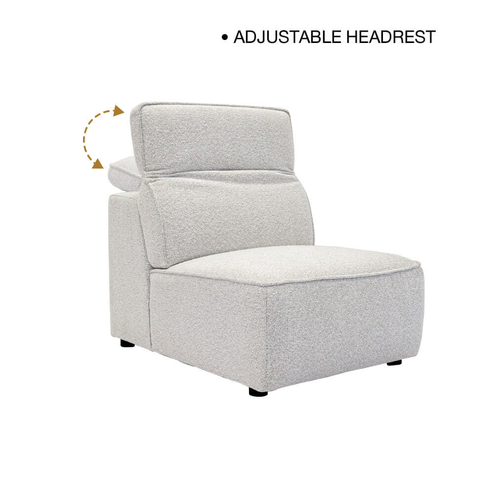 โซฟาที่นั่งเดี่ยว CHIC REPUBLIC รุ่น BEAM สีเทาอ่อน