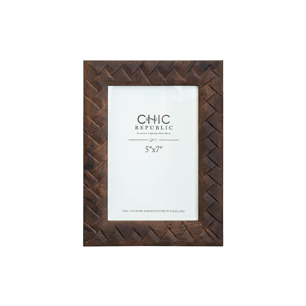 กรอบรูป CHIC REPUBLIC รุ่น BRICE/5×7 สีน้ำตาล_0