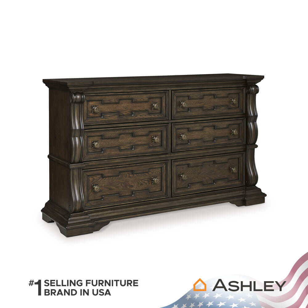 ตู้ลิ้นชัก 6 ลิ้นชัก ASHLEY FURNITURE HOMESTORE รุ่น MAYLEE/181 สีน้ำตาลเข้ม_0