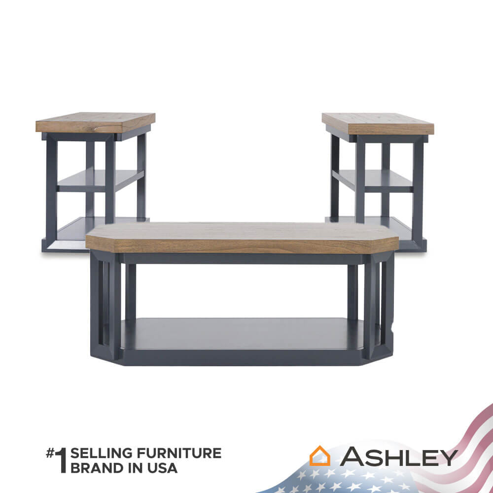 ชุดโต๊ะข้าง ASHLEY FURNITURE HOMESTORE รุ่น LANDOCKEN/3 สีไม้ธรรมชาติ_0