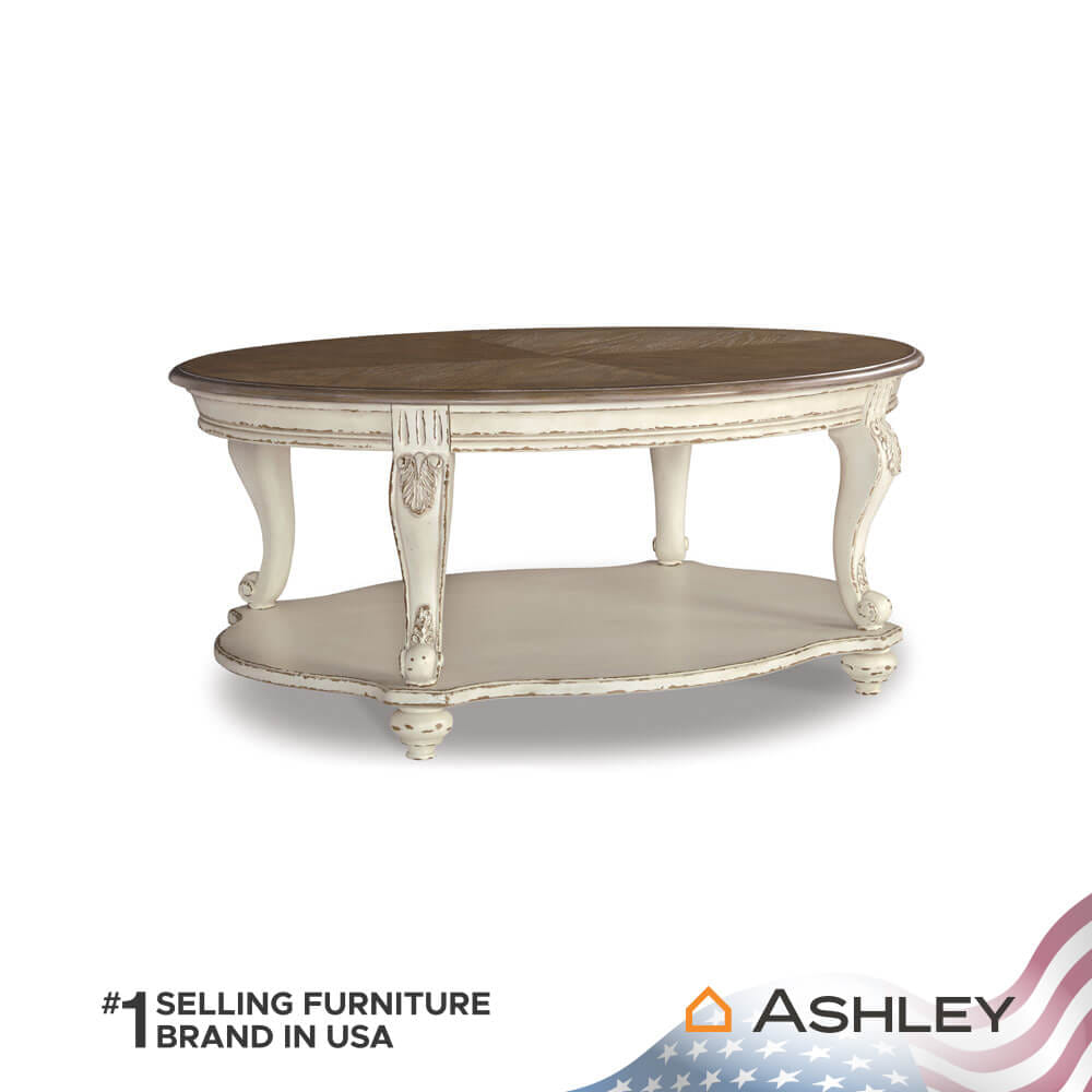 โต๊ะกลาง ASHLEY FURNITURE HOMESTORE รุ่น REALYN/122 สีขาววินเทจ