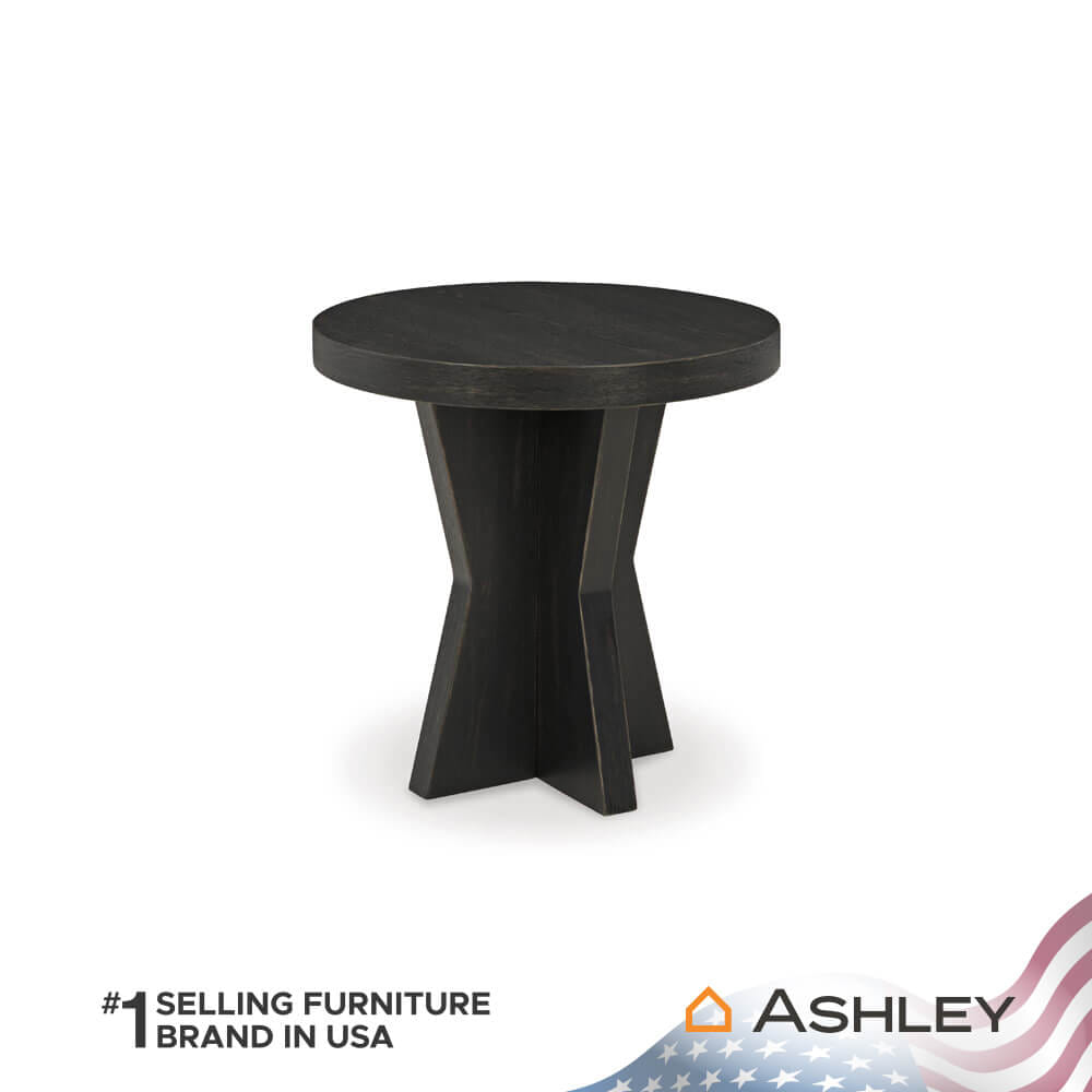 โต๊ะข้าง ASHLEY FURNITURE HOMESTORE รุ่น GALLIDEN/60 สีดำ