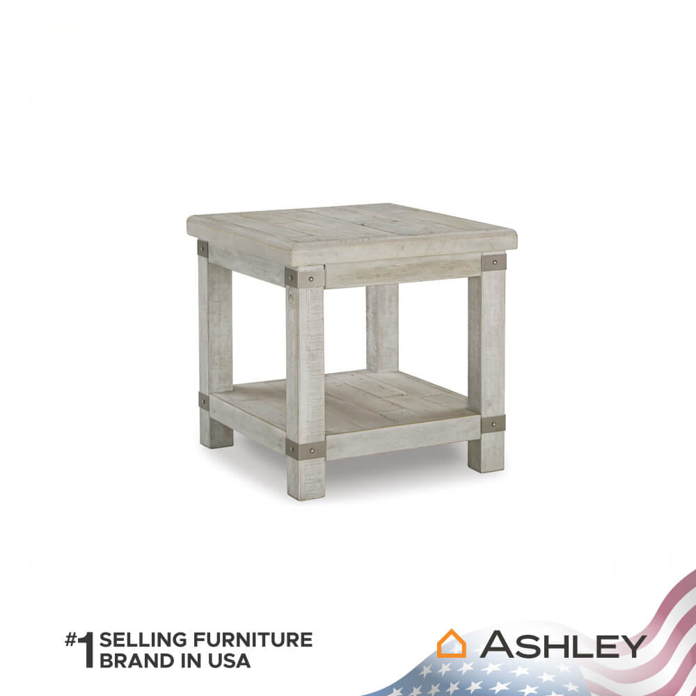 โต๊ะข้าง ASHLEY FURNITURE HOMESTORE รุ่น CARYNHURST/60 สีขาววินเทจ