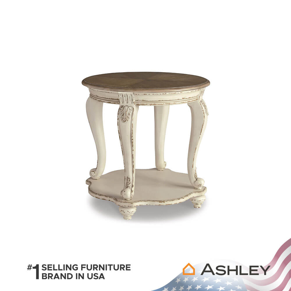 โต๊ะข้าง ASHLEY FURNITURE HOMESTORE รุ่น REALYN/66 สีขาววินเทจ