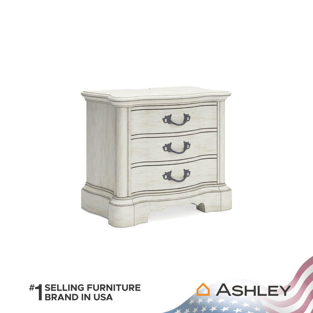 โต๊ะข้างเตียง ASHLEY FURNITURE HOMESTORE รุ่น ARLENDYNE สีขาววินเทจ