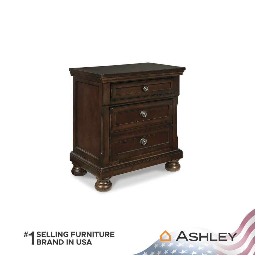 ตู้ข้างเตียง ASHLEY FURNITURE HOMESTORE รุ่น PORTER สีน้ำตาล_0