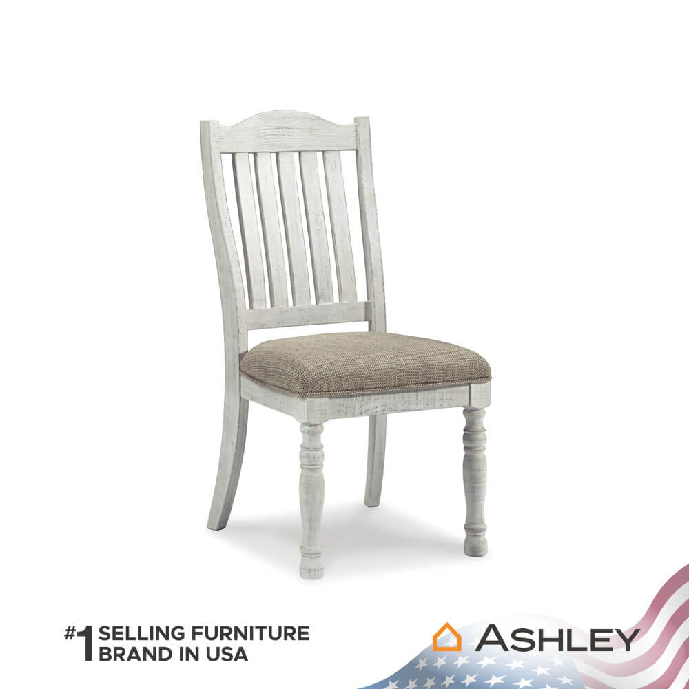เก้าอี้ทานข้าว ASHLEY FURNITURE HOMESTORE รุ่น HAVALANCE สีขาววินเทจ