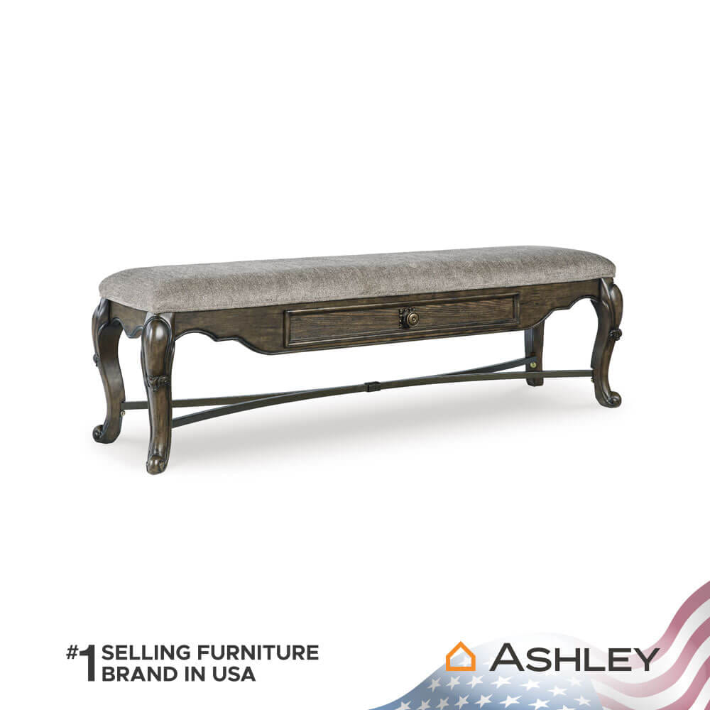 ม้านั่งพร้อมลิ้นชัก ASHLEY FURNITURE HOMESTORE รุ่น MAYLEE/160 สีน้ำตาลเข้ม