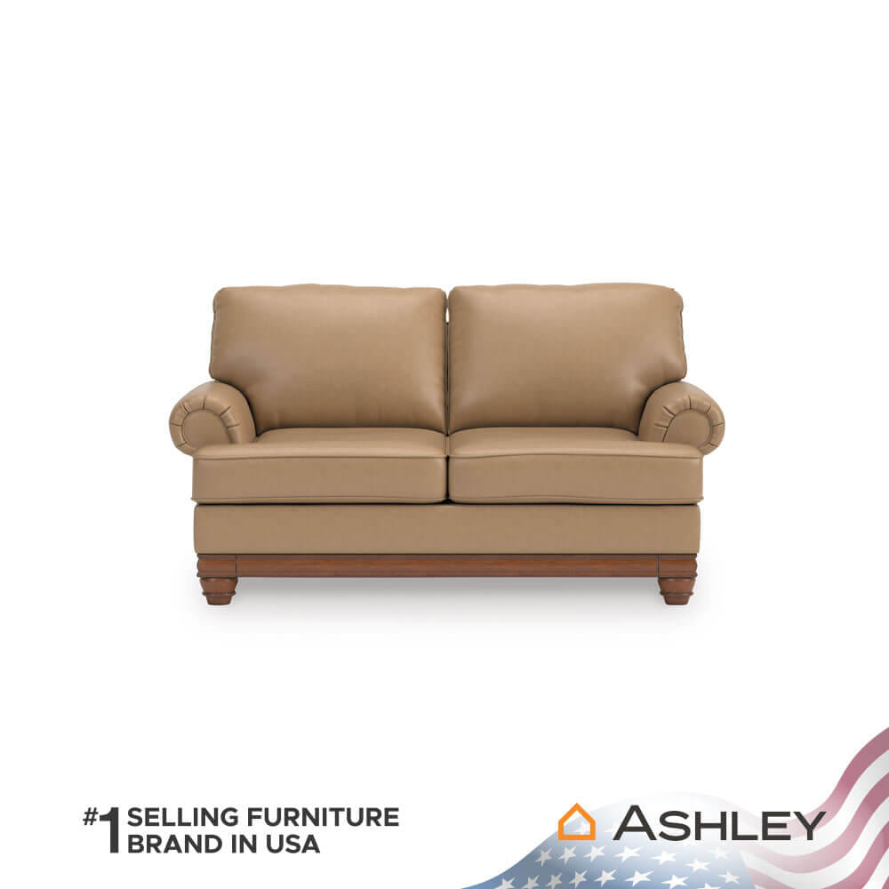 โซฟา 2 ที่นั่ง ASHLEY FURNITURE HOMESTORE รุ่น STOUGHTON-O/2 สีน้ำตาล_0