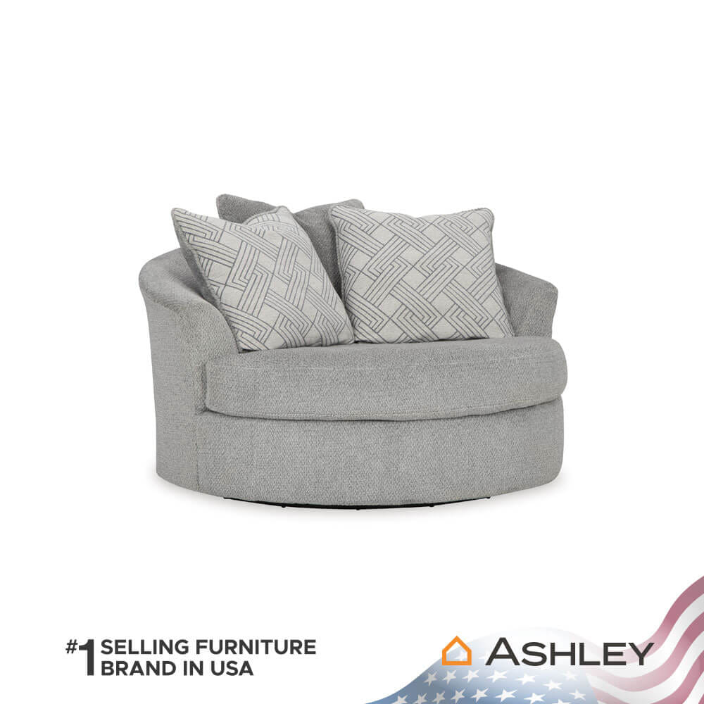 โซฟาหมุนได้ 1 ที่นั่ง ASHLEY FURNITURE HOMESTORE รุ่น CASSELBURY/1 สีเทา