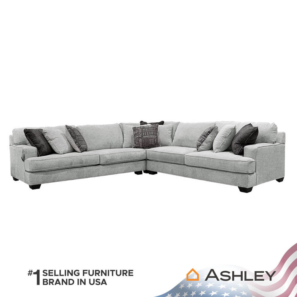 โซฟาตัว L ด้านซ้าย-ขวา ASHLEY FURNITURE HOMESTORE รุ่น RAWCLIFFE/R-L สีเทาอ่อน