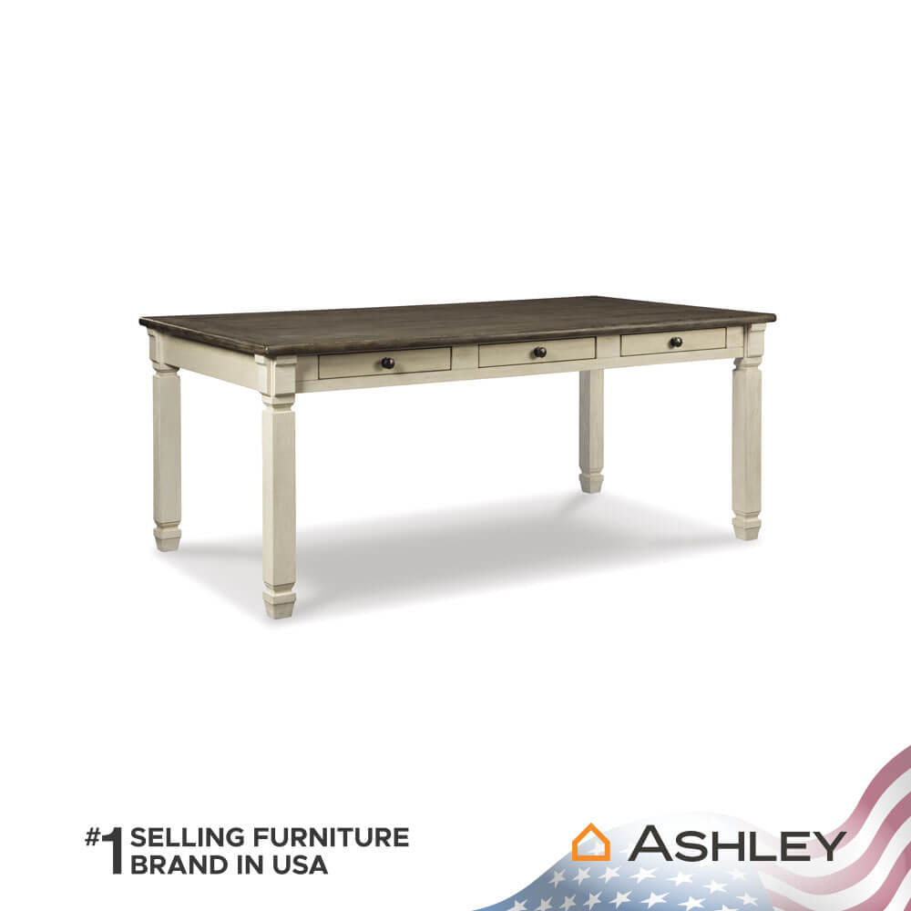 โต๊ะอาหาร ASHLEY FURNITURE HOMESTORE รุ่น BOLANBURG/182 สีขาววินเทจ