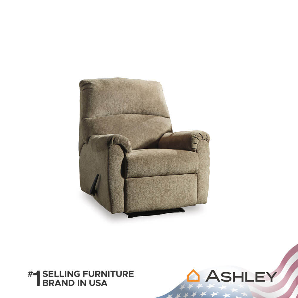 โซฟาปรับเอนนอน 1 ที่นั่ง ASHLEY FURNITURE HOMESTORE รุ่น NERVIANO/1R สีน้ำตาล