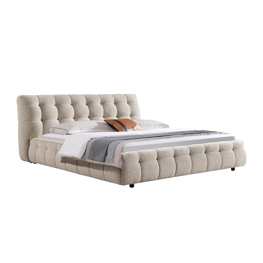 เตียง 6 ฟุต CHIC REPUBLIC รุ่น ISOLA/180 สีน้ำตาลอ่อน_1