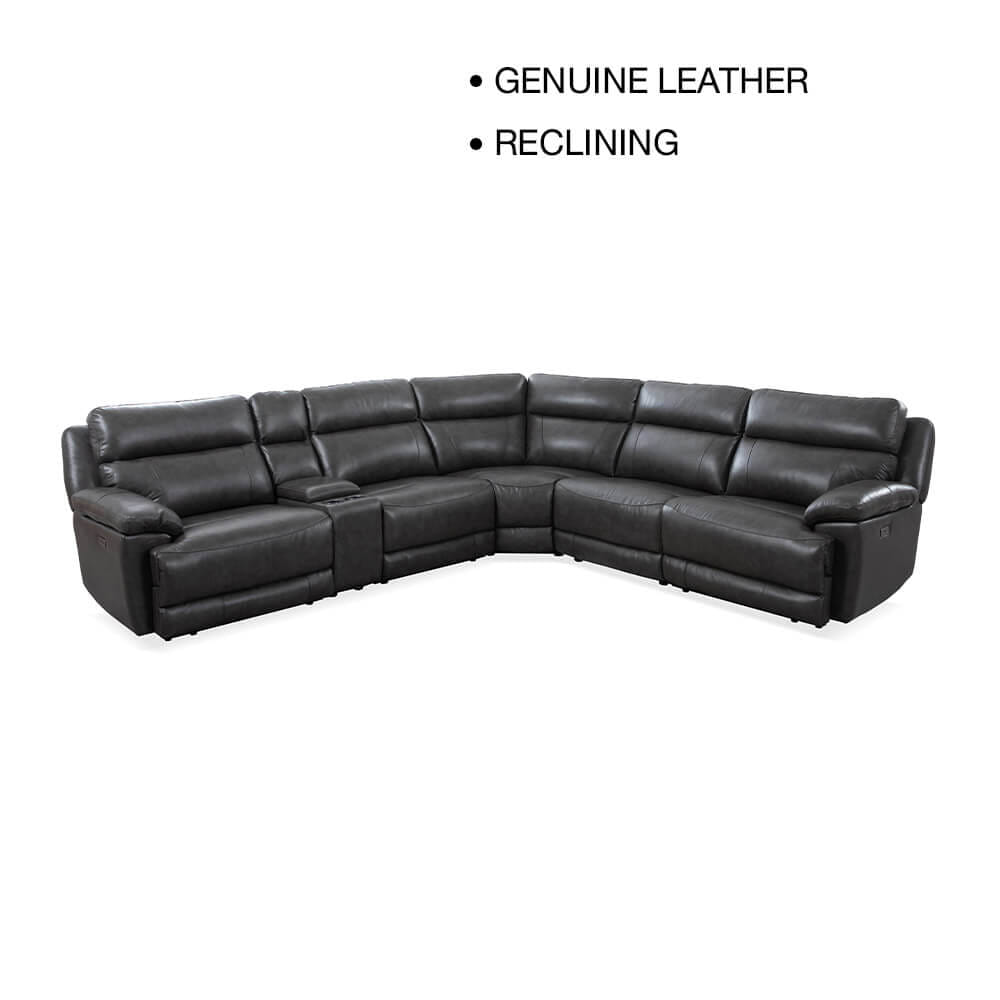 โซฟาปรับเอนนอนเข้ามุม/ปรับไฟฟ้า CHIC REPUBLIC รุ่น HICKORY/RRM-L สีเทา_1