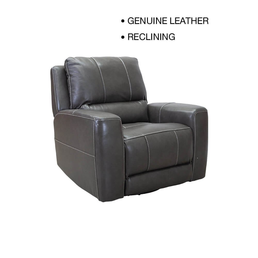 โซฟาปรับเอนนอนหมุนได้ 1 ที่นั่ง/ไฟฟ้า CHIC REPUBLIC รุ่น HACKETT/1RM สีเทาเข้ม_1