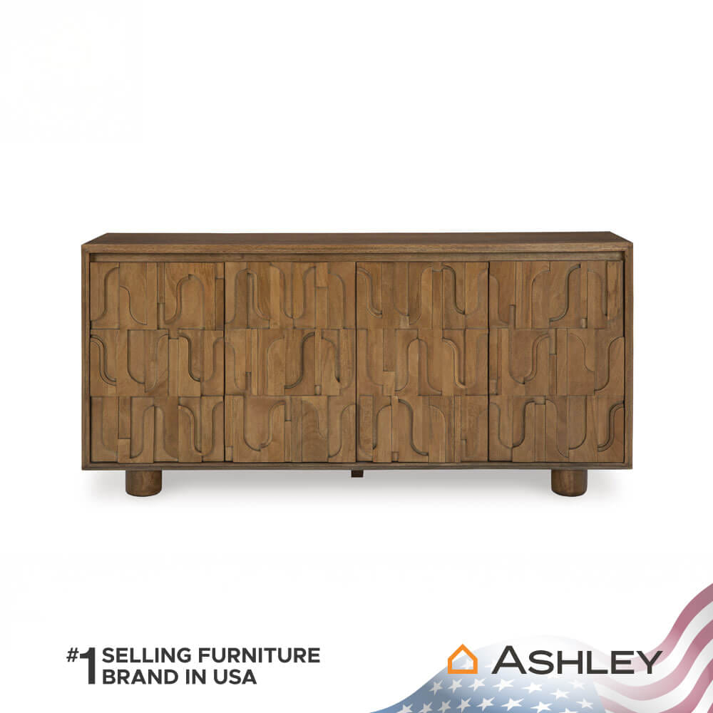 ตู้เตี้ยบานเปิด ASHLEY FURNITURE HOMESTORE รุ่น GADBURG/167 สีน้ำตาล