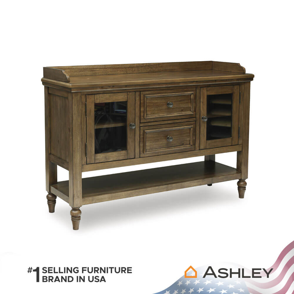 ตู้เตี้ยบานผสม ASHLEY FURNITURE HOMESTORE รุ่น STURLAYNE/142 สีน้ำตาล