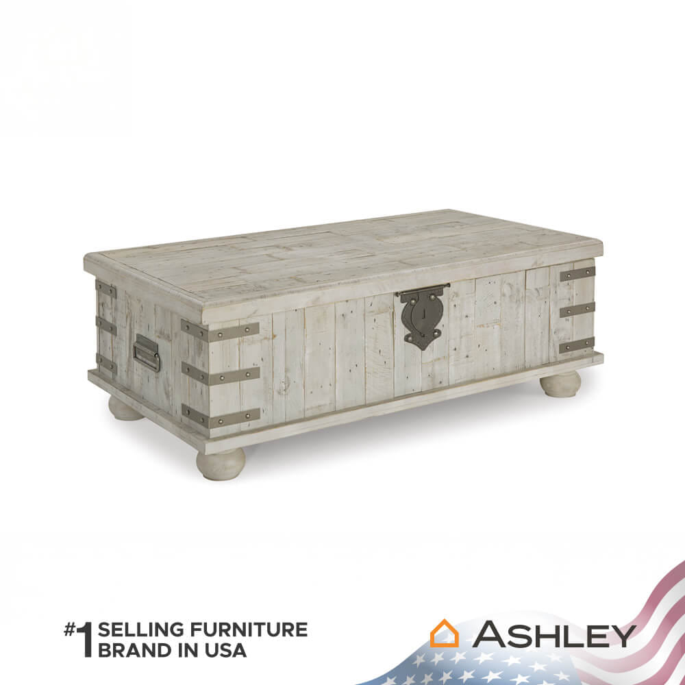 โต๊ะกลาง พร้อมลิฟท์ท็อป ASHLEY FURNITURE HOMESTORE รุ่น CARYNHURST/132 สีขาววินเทจ_1