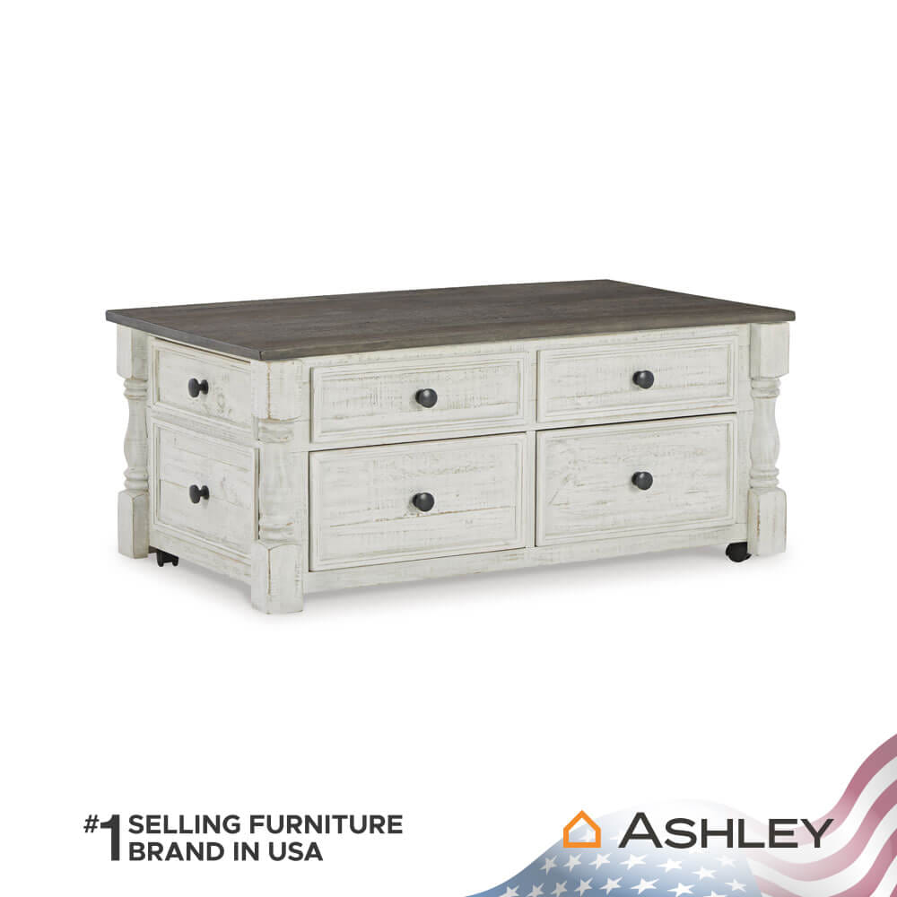 โต๊ะกลาง พร้อมลิฟท์ท็อป ASHLEY FURNITURE HOMESTORE รุ่น HAVALANCE/116 สีขาววินเทจ_1