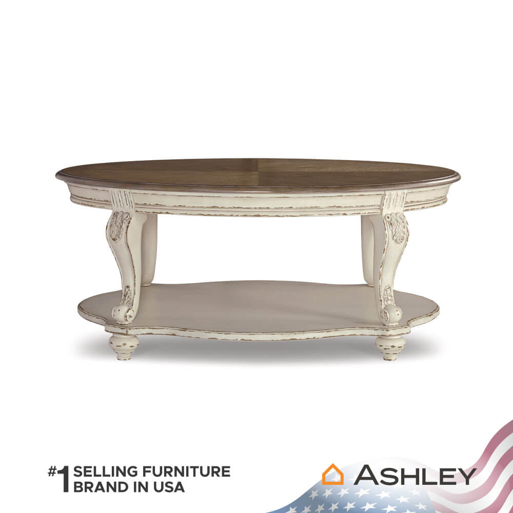 โต๊ะกลาง ASHLEY FURNITURE HOMESTORE รุ่น REALYN/122 สีขาววินเทจ_1