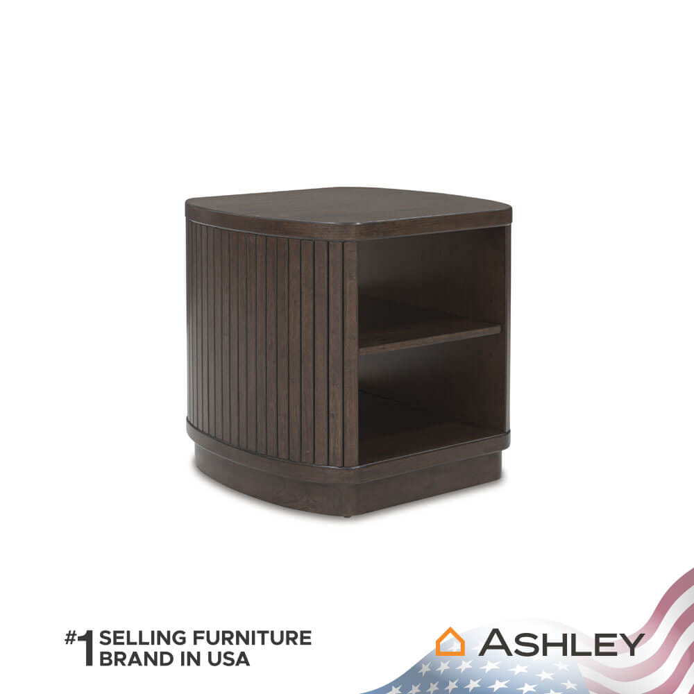 โต๊ะข้าง ASHLEY FURNITURE HOMESTORE รุ่น KORESTONE/63 สีน้ำตาลเข้ม