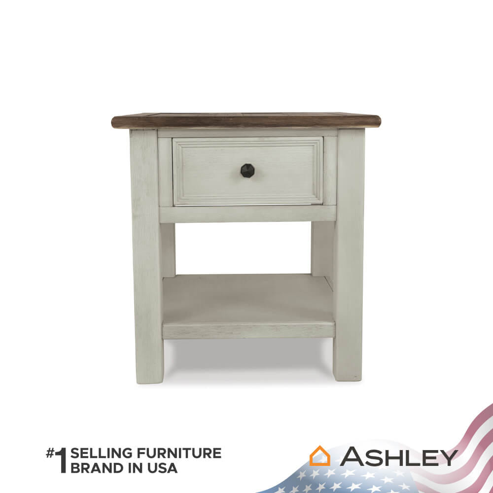 โต๊ะข้าง ASHLEY FURNITURE HOMESTORE รุ่น BOLANBURG-A/61 สีขาววินเทจ