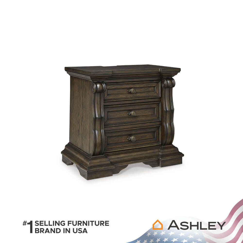 ตู้ข้างเตียง ASHLEY FURNITURE HOMESTORE รุ่น MAYLEE สีน้ำตาลเข้ม_1