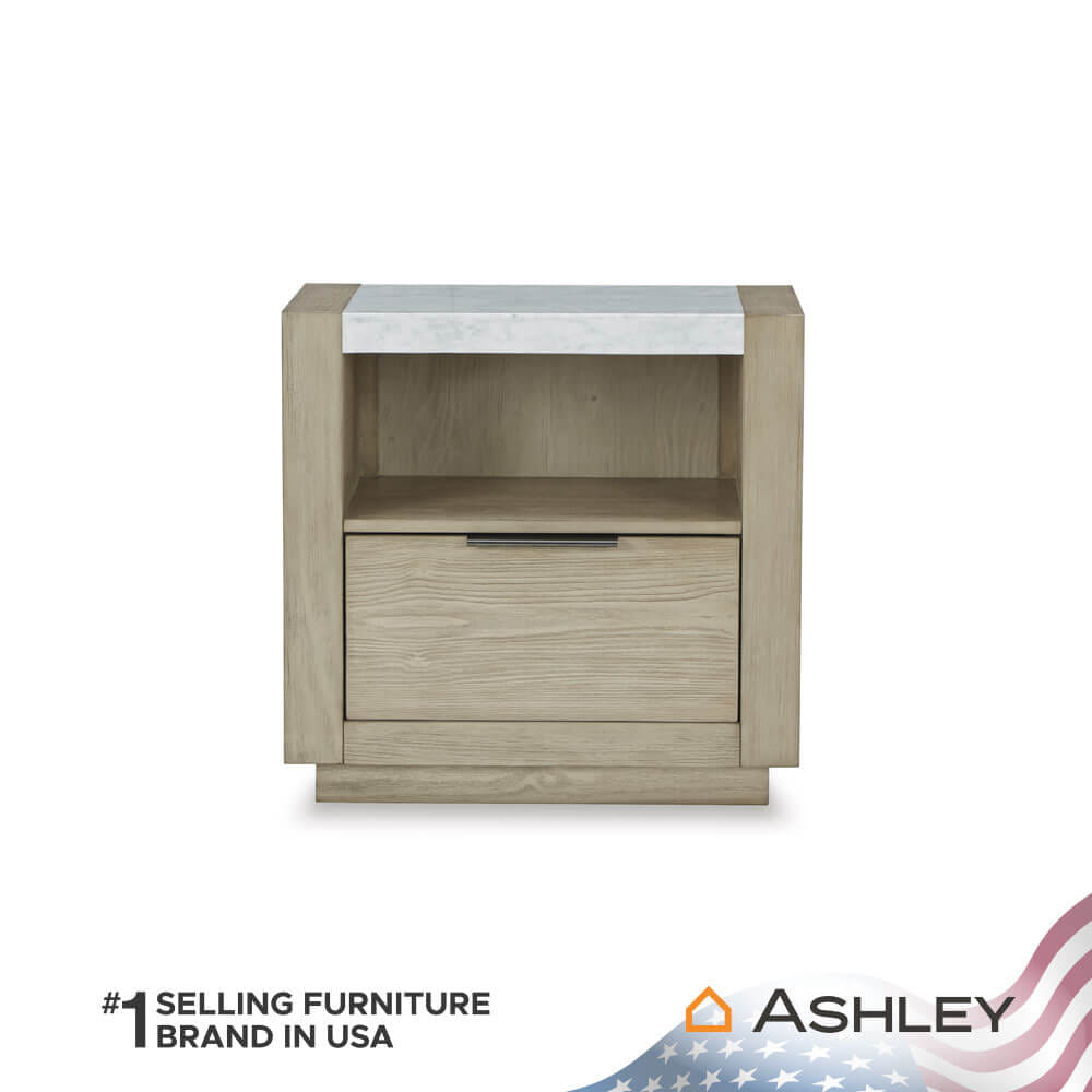 ตู้ข้างเตียง ASHLEY FURNITURE HOMESTORE รุ่น HENNINGTON สีไม้ธรรมชาติ_1