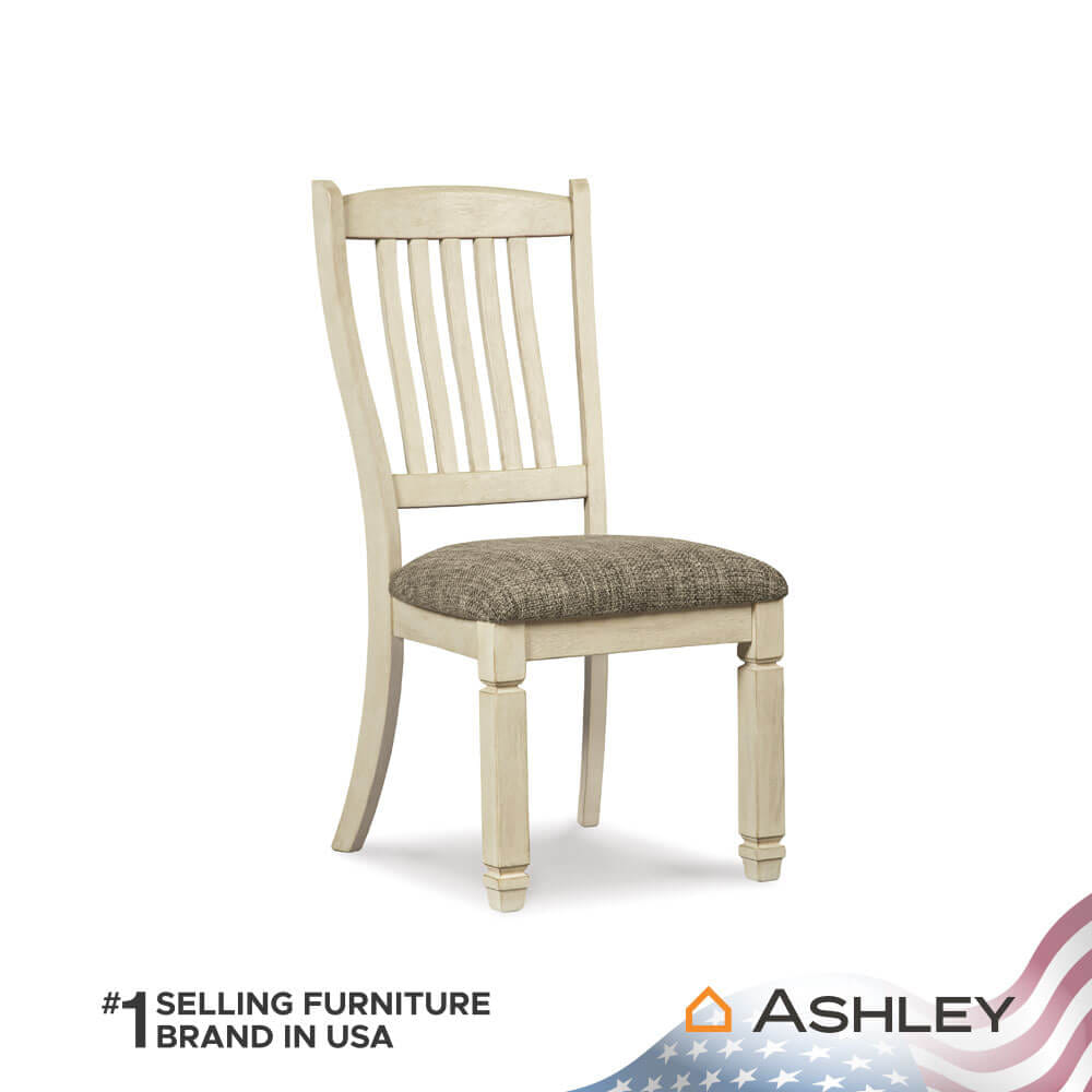 เก้าอี้ทานข้าว ASHLEY FURNITURE HOMESTORE รุ่น BOLANBURG-A สีขาววินเทจ_1