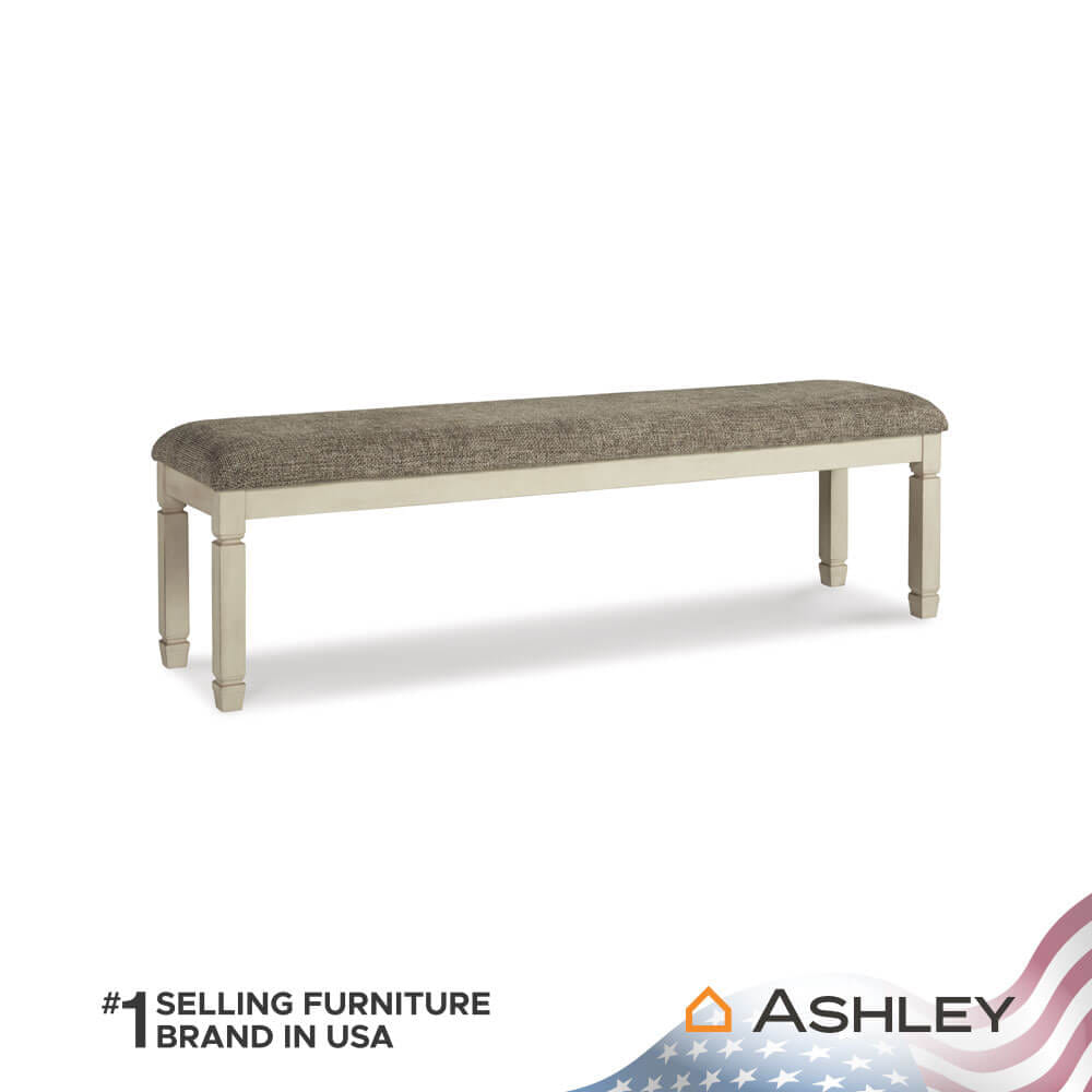 ม้านั่ง ASHLEY FURNITURE HOMESTORE รุ่น BOLANBURG/165 สีขาววินเทจ_1