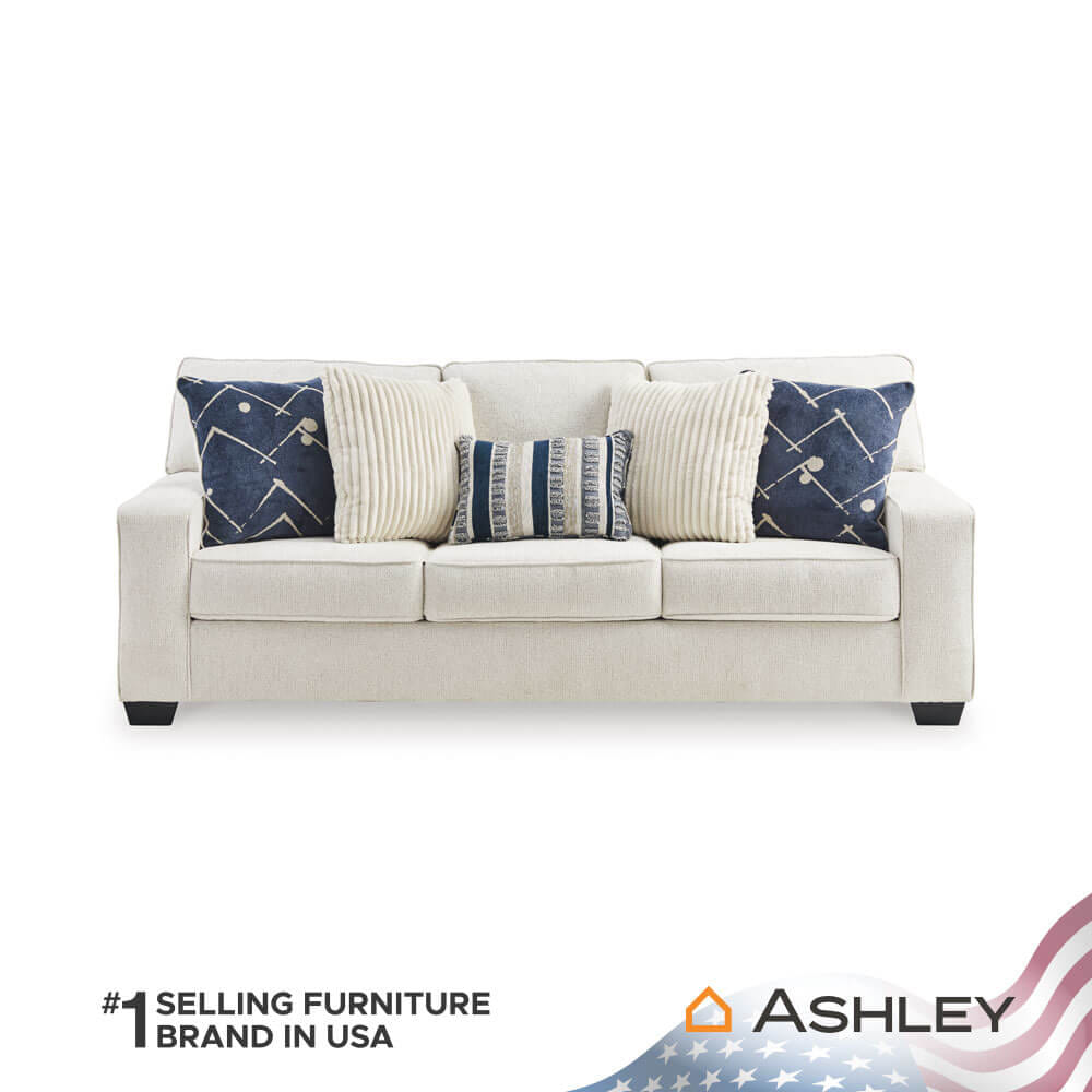 โซฟาเบด 3 ที่นั่ง ASHLEY FURNITURE HOMESTORE รุ่น PADOVA/3 สีโซฟาสีครีม/ขาสีดำ